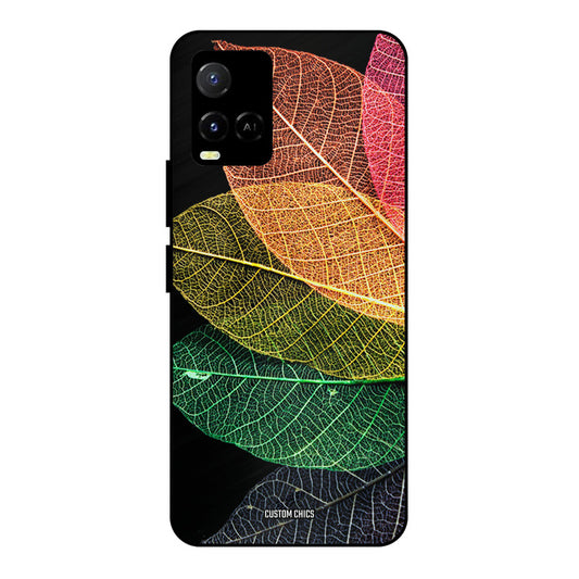 Colorful Leaves Vivo Y33s Mobile Back Cover - Aesthetic PrintShield Case
