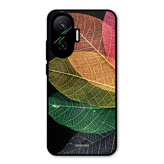 Colorful Leaves Poco F7 5G Mobile Back Cover - Aesthetic PrintShield Case