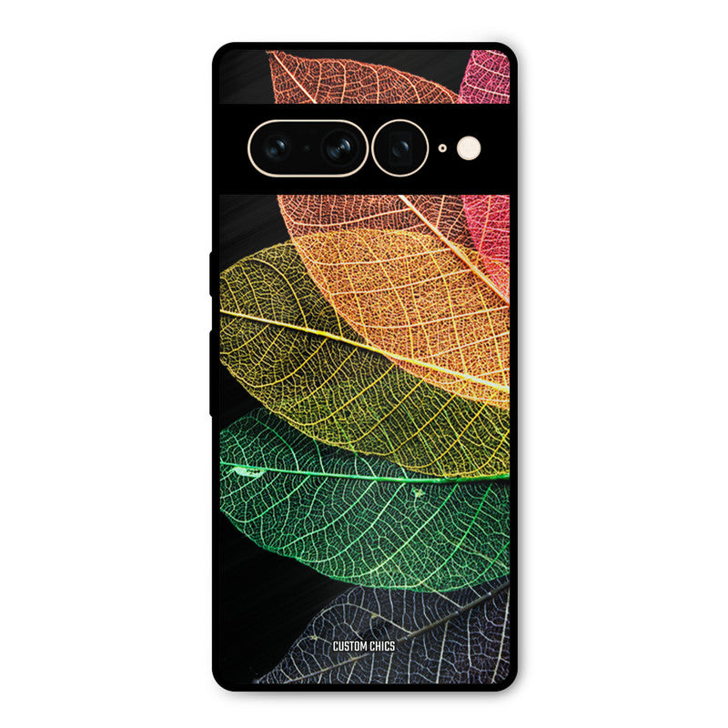 Colorful Leaves Google Pixel 7 Pro Mobile Back Cover - Aesthetic PrintShield Case