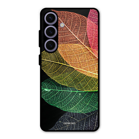 Colorful Leaves Samsung Galaxy S24 Mobile Back Cover - Aesthetic PrintShield Case