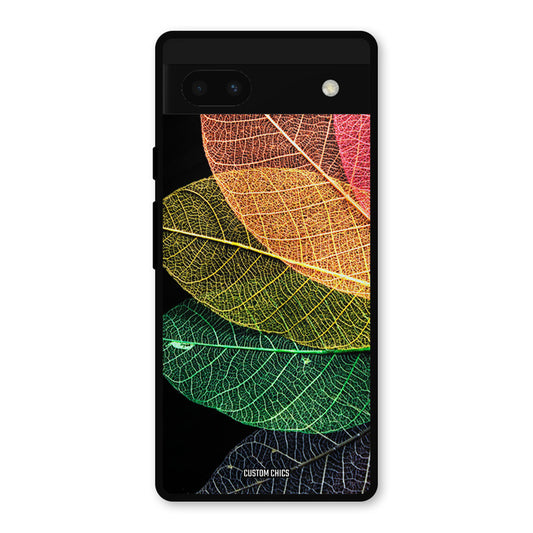 Colorful Leaves Google Pixel 6a Mobile Back Cover - Aesthetic PrintShield Case