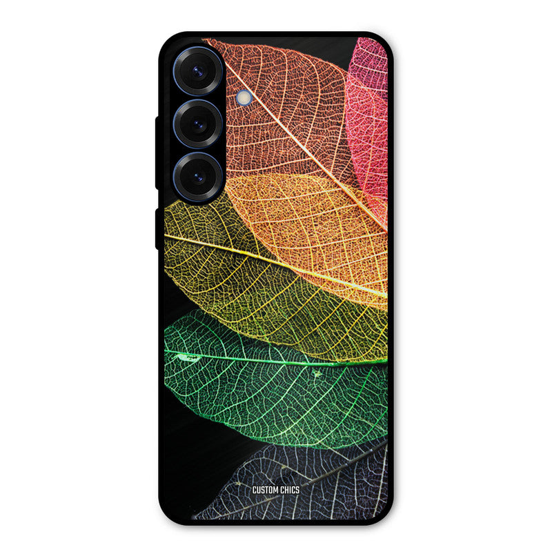 Colorful Leaves Samsung Galaxy S25 Plus Mobile Back Cover - Aesthetic PrintShield Case