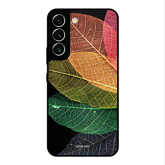 Colorful Leaves Samsung Galaxy S22 Mobile Back Cover - Aesthetic PrintShield Case