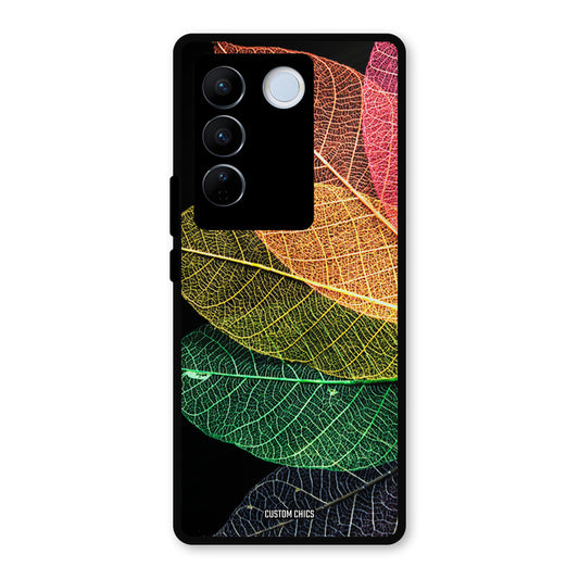 Colorful Leaves Vivo V27 Pro Mobile Back Cover - Aesthetic PrintShield Case