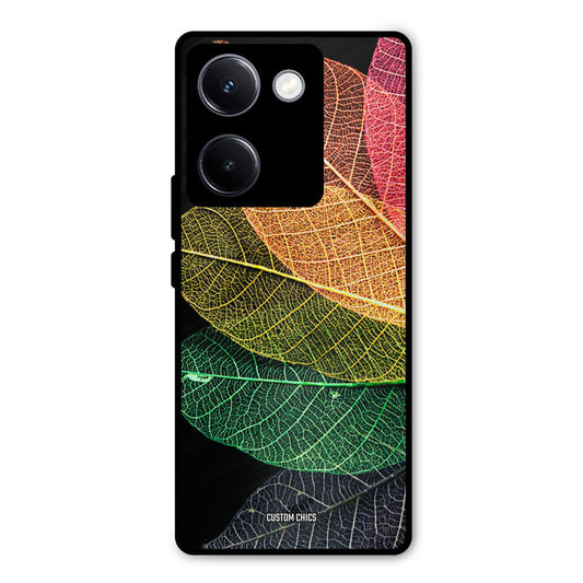 Colorful Leaves Vivo Y300 Plus Mobile Back Cover - Aesthetic PrintShield Case