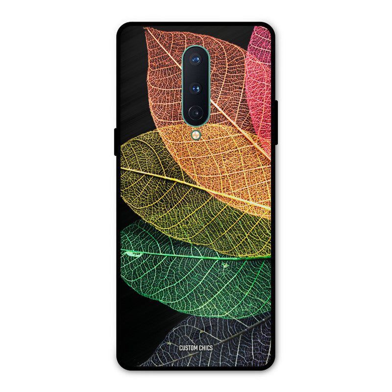 Colorful Leaves Oneplus 8 Mobile Back Cover - Aesthetic PrintShield Case