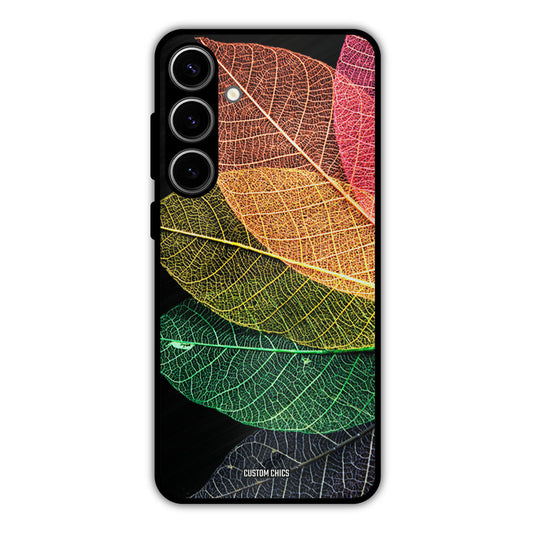 Colorful Leaves Samsung Galaxy S24 Plus Mobile Back Cover - Aesthetic PrintShield Case