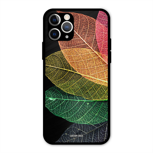 Colorful Leaves IPhone 11 Pro Max Mobile Back Cover - Aesthetic PrintShield Case