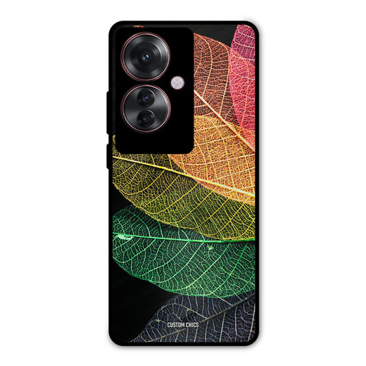 Colorful Leaves Oppo F25 Pro Mobile Back Cover - Aesthetic PrintShield Case