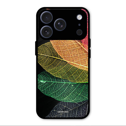 Colorful Leaves iPhone 17 Pro Max Mobile Back Cover - Aesthetic PrintShield Case