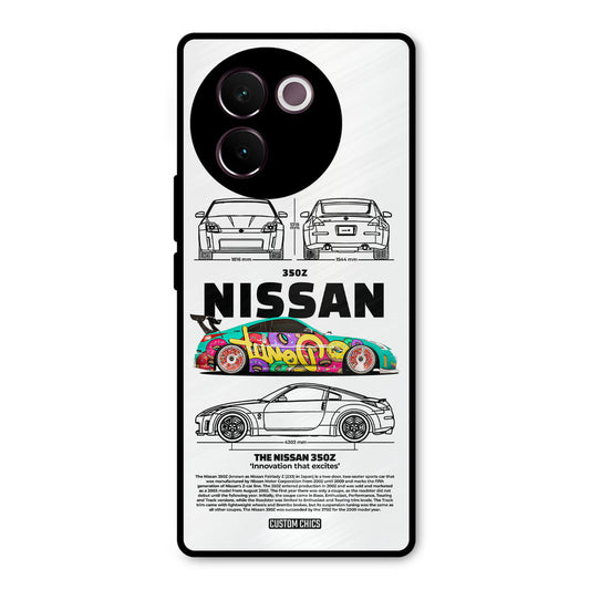 Colorful Nissan Vivo V30e Mobile Back Cover - Car&Bike PrintShield Case