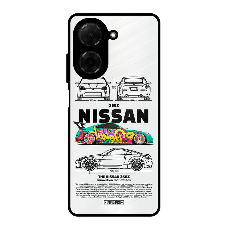 Colorful Nissan Poco C71 Mobile Back Cover - Car&Bike PrintShield Case