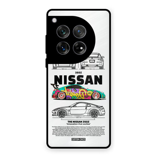 Colorful Nissan OnePlus 12 Mobile Back Cover - Car&Bike PrintShield Case