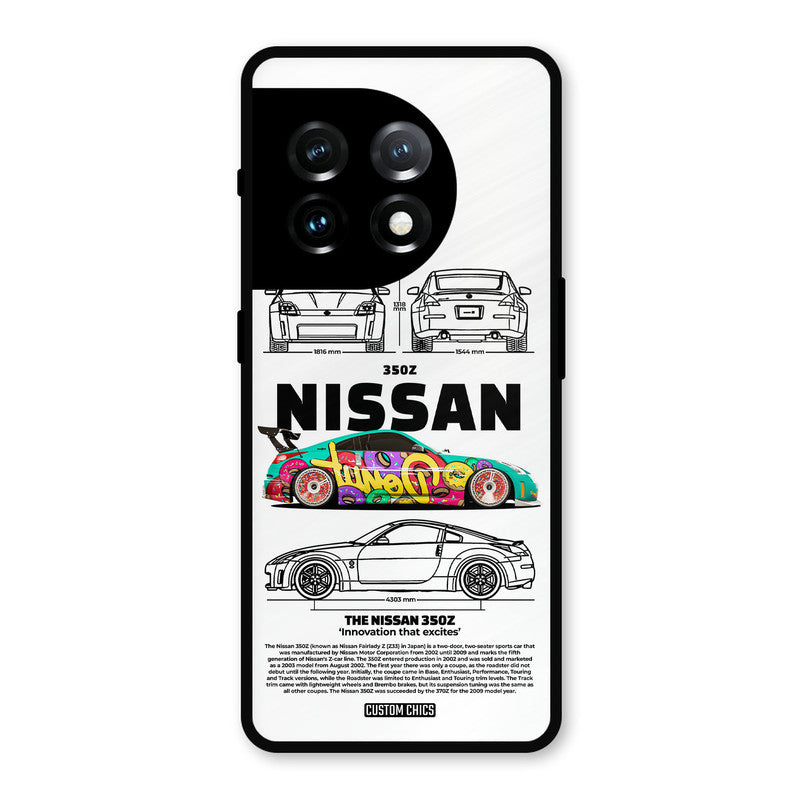 Colorful Nissan OnePlus 11 Mobile Back Cover - Car&Bike PrintShield Case