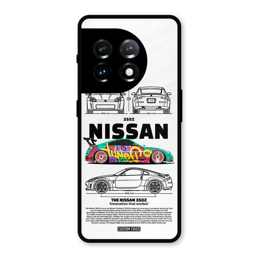 Colorful Nissan OnePlus 11 Mobile Back Cover - Car&Bike PrintShield Case