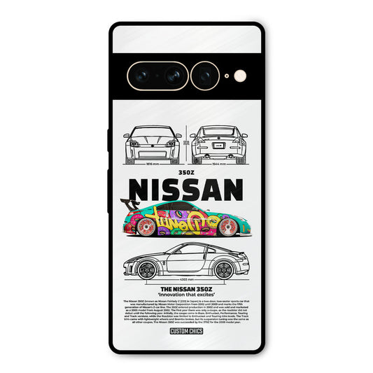 Colorful Nissan Google Pixel 7 Pro Mobile Back Cover - Car&Bike PrintShield Case