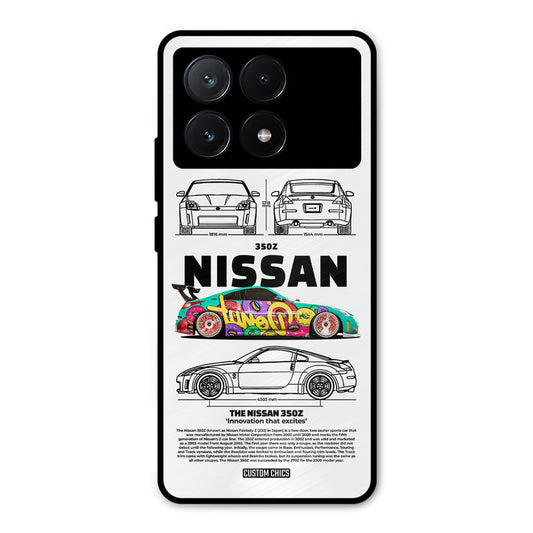 Colorful Nissan Poco X6 Pro Mobile Back Cover - Car&Bike PrintShield Case