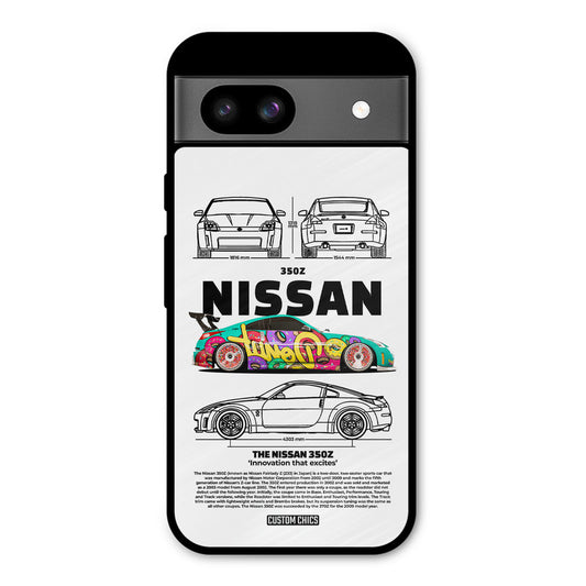 Colorful Nissan Google Pixel 8a Mobile Back Cover - Car&Bike PrintShield Case