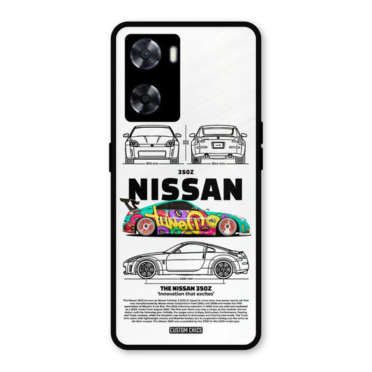 Colorful Nissan Oppo A57 2022 Mobile Back Cover - Car&Bike PrintShield Case