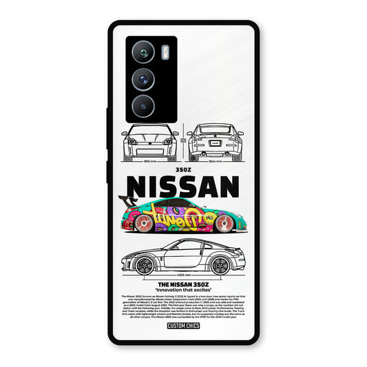 Colorful Nissan iQOO 9SE Mobile Back Cover - Car&Bike PrintShield Case
