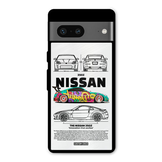 Colorful Nissan Google Pixel 7 Mobile Back Cover - Car&Bike PrintShield Case