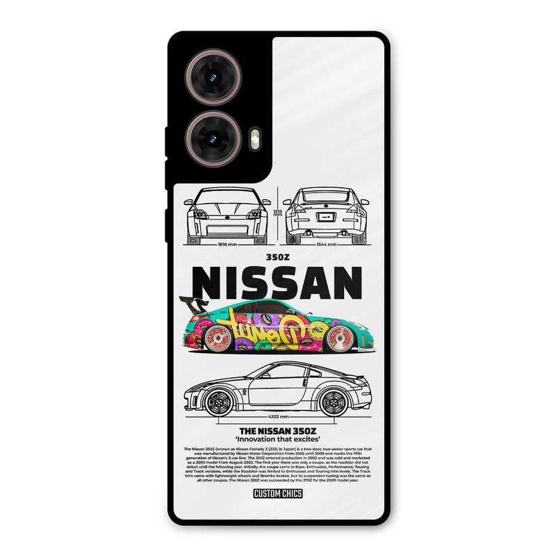 Colorful Nissan Moto G85 Mobile Back Cover - Car&Bike PrintShield Case