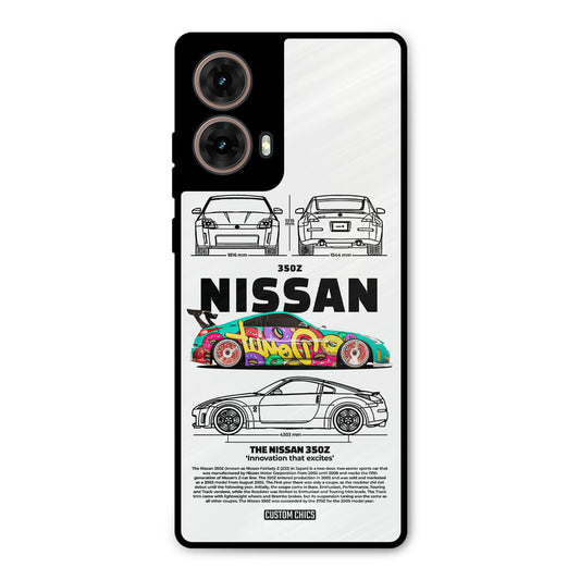 Colorful Nissan Moto G85 Mobile Back Cover - Car&Bike PrintShield Case