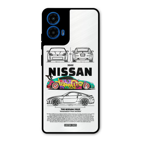Colorful Nissan Moto G45 Mobile Back Cover - Car&Bike PrintShield Case