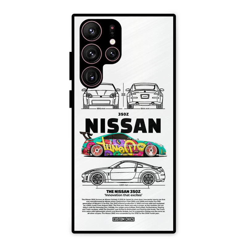 Colorful Nissan Samsung Galaxy S22 Ultra Mobile Back Cover - Car&Bike PrintShield Case