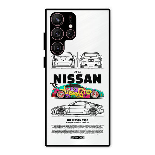 Colorful Nissan Samsung Galaxy S22 Ultra Mobile Back Cover - Car&Bike PrintShield Case
