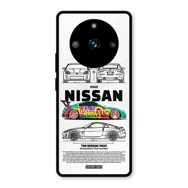 Colorful Nissan Realme 11 Pro Plus Mobile Back Cover - Car&Bike PrintShield Case