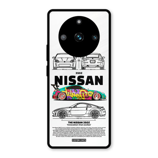 Colorful Nissan Realme 11 Pro Plus Mobile Back Cover - Car&Bike PrintShield Case