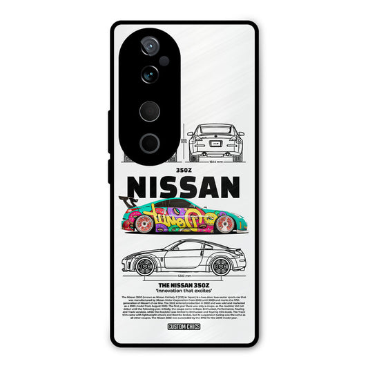 Colorful Nissan Vivo V40 Pro Mobile Back Cover - Car&Bike PrintShield Case