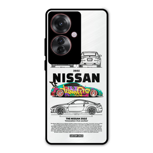 Colorful Nissan Oppo F25 Pro Mobile Back Cover - Car&Bike PrintShield Case