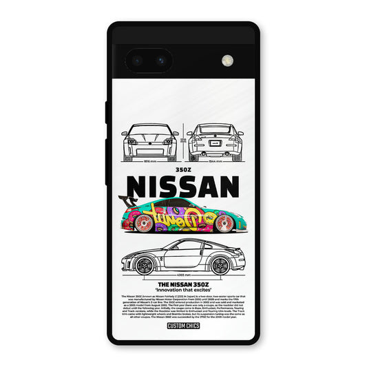 Colorful Nissan Google Pixel 6a Mobile Back Cover - Car&Bike PrintShield Case