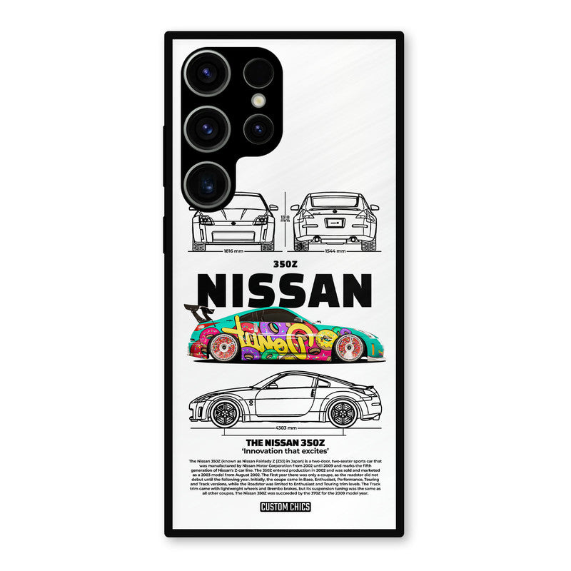 Colorful Nissan Samsung Galaxy S23 Ultra Mobile Back Cover - Car&Bike PrintShield Case