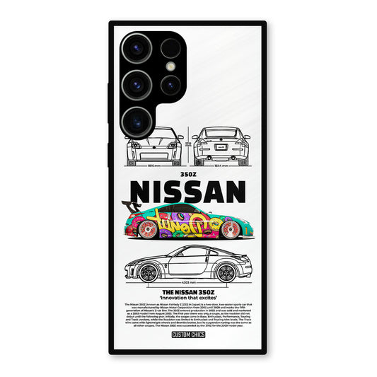 Colorful Nissan Samsung Galaxy S23 Ultra Mobile Back Cover - Car&Bike PrintShield Case