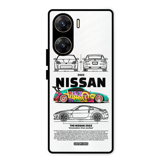 Colorful Nissan Vivo V29e Mobile Back Cover - Car&Bike PrintShield Case