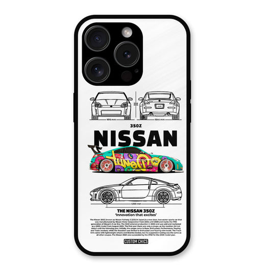 Colorful Nissan iPhone 15 Pro Mobile Back Cover - Car&Bike PrintShield Case