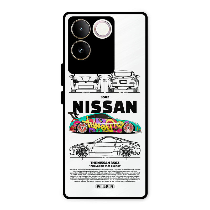 Colorful Nissan Vivo T2 Pro Mobile Back Cover - Car&Bike PrintShield Case