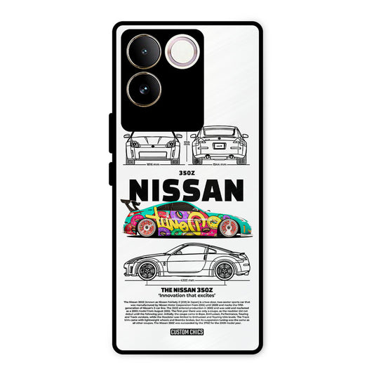 Colorful Nissan Vivo T2 Pro Mobile Back Cover - Car&Bike PrintShield Case