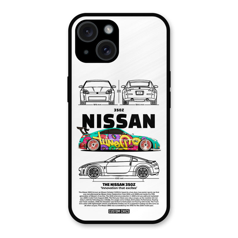 Colorful Nissan iPhone 15 Mobile Back Cover - Car&Bike PrintShield Case