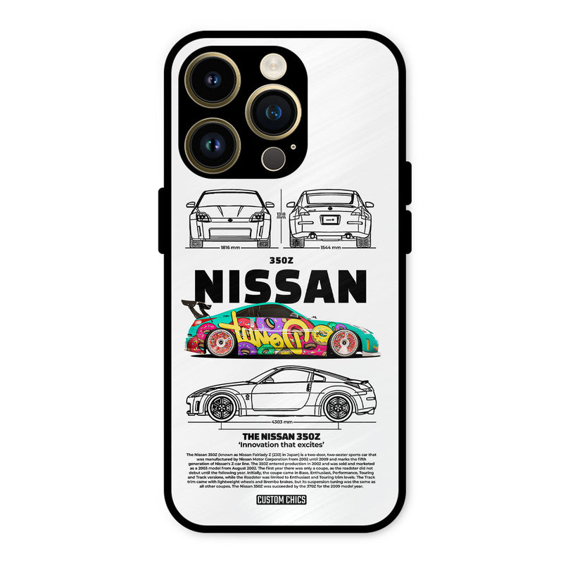 Colorful Nissan iPhone 14 Pro Mobile Back Cover - Car&Bike PrintShield Case