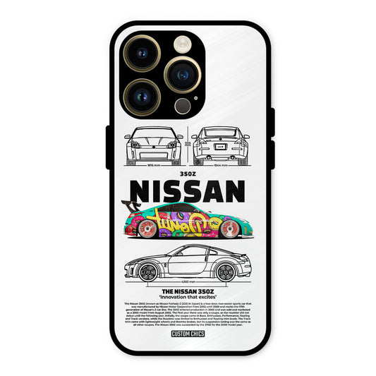 Colorful Nissan iPhone 14 Pro Mobile Back Cover - Car&Bike PrintShield Case