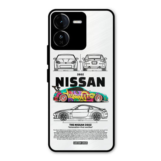 Colorful Nissan iQOO Z9 Mobile Back Cover - Car&Bike PrintShield Case