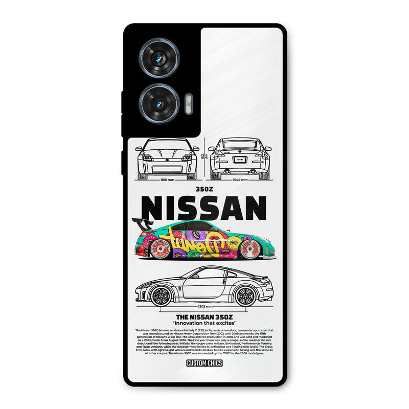 Colorful Nissan Moto G96 Mobile Back Cover - Car&Bike PrintShield Case