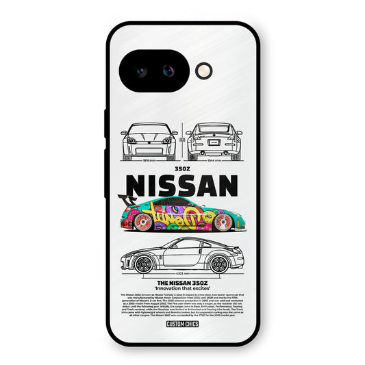 Colorful Nissan Google Pixel 9A Mobile Back Cover - Car&Bike PrintShield Case