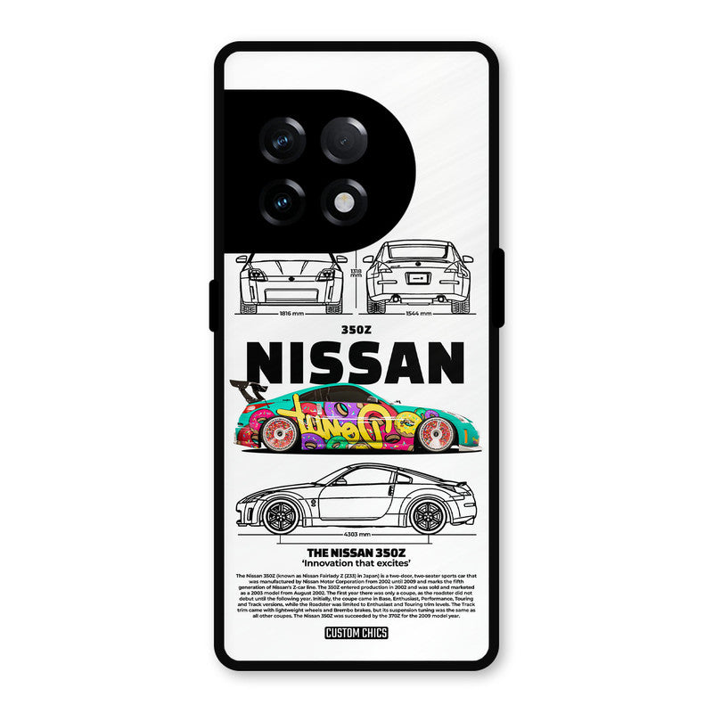 Colorful Nissan OnePlus 11R Mobile Back Cover - Car&Bike PrintShield Case