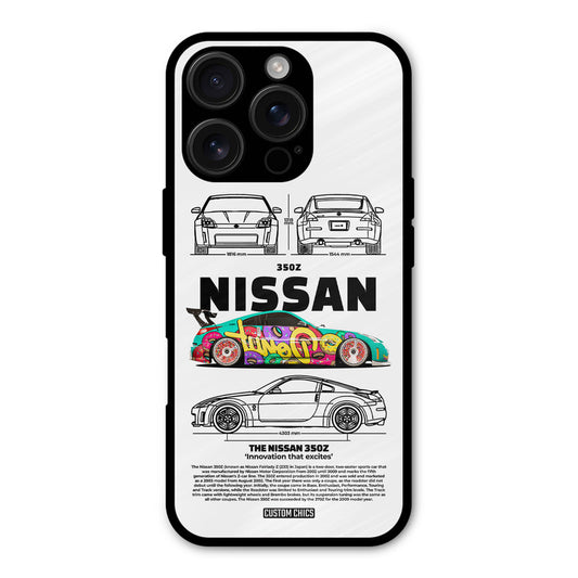 Colorful Nissan iPhone 16 Pro Mobile Back Cover - Car&Bike PrintShield Case