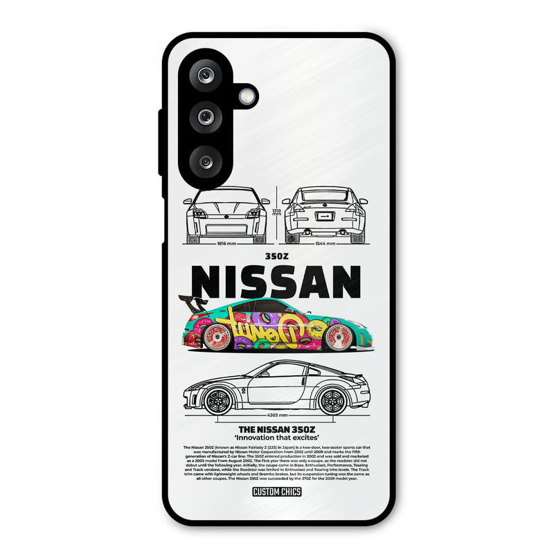 Colorful Nissan Samsung Galaxy M36 Mobile Back Cover - Car&Bike PrintShield Case